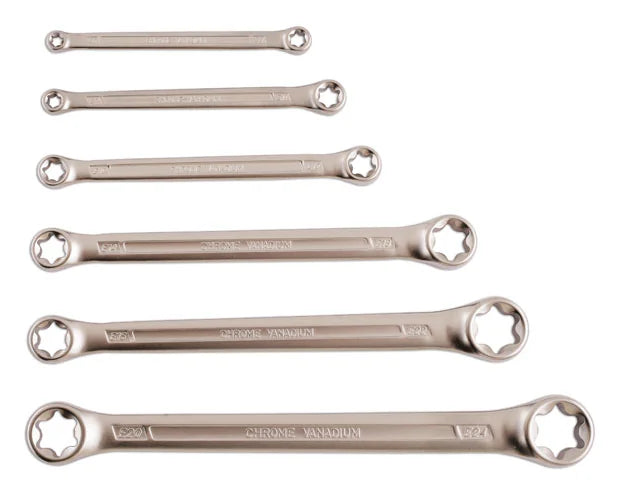 Laser Tools Star Ring Spanner Set 6pc - PL