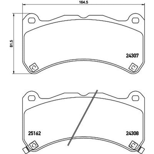 Mintex Front Brake Pad Set MDB3116