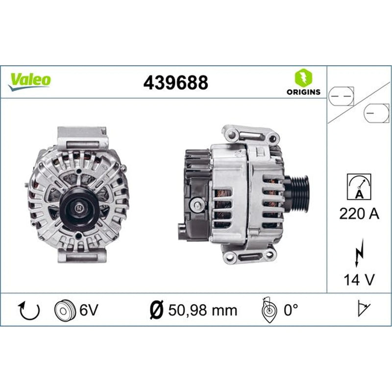Valeo Car Alternator 12V 439688