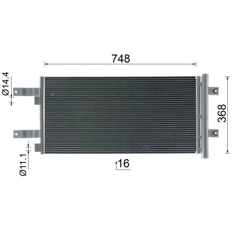 Mahle Air Conditioning Condenser AC 1031 000S