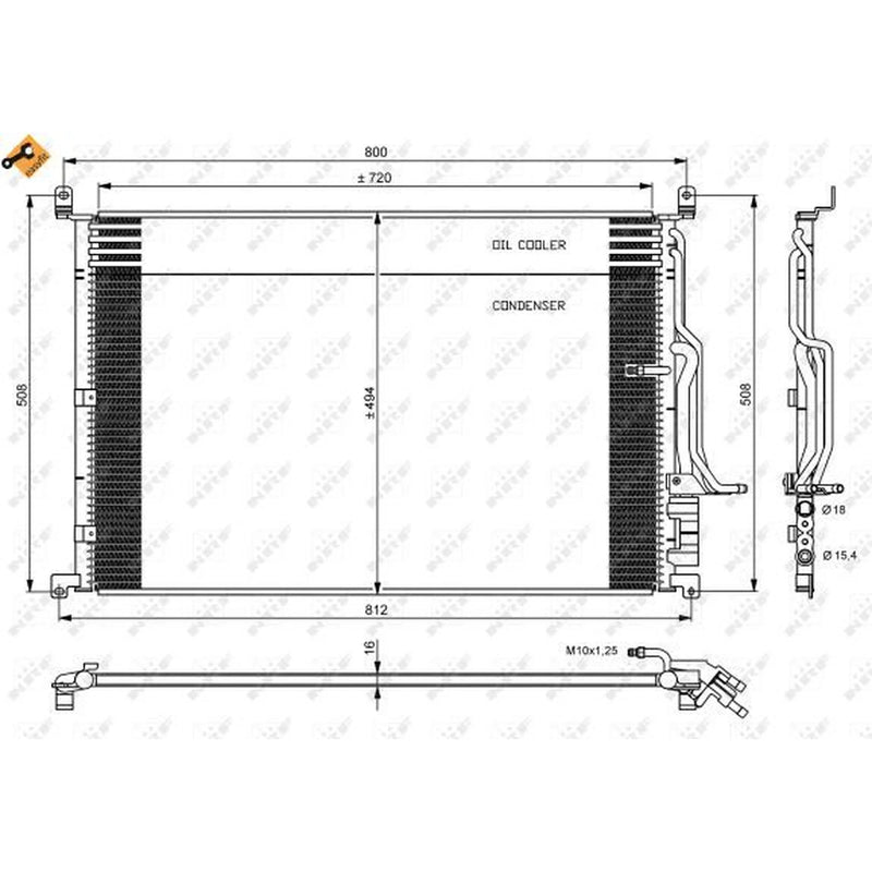 NRF Air Conditioning Condenser 35923