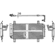 Mahle Air Conditioning Condenser AC 714 000S