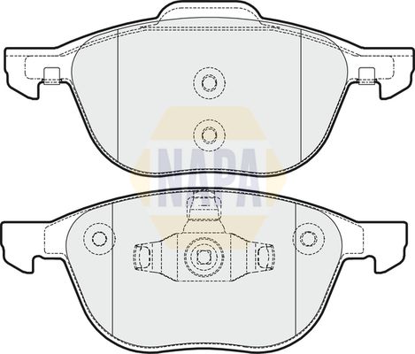 NAPA Front & Rear Pads fits CADILLAC CITROËN DAIMLER