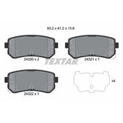 Textar Rear Brake Pad Set 2432001