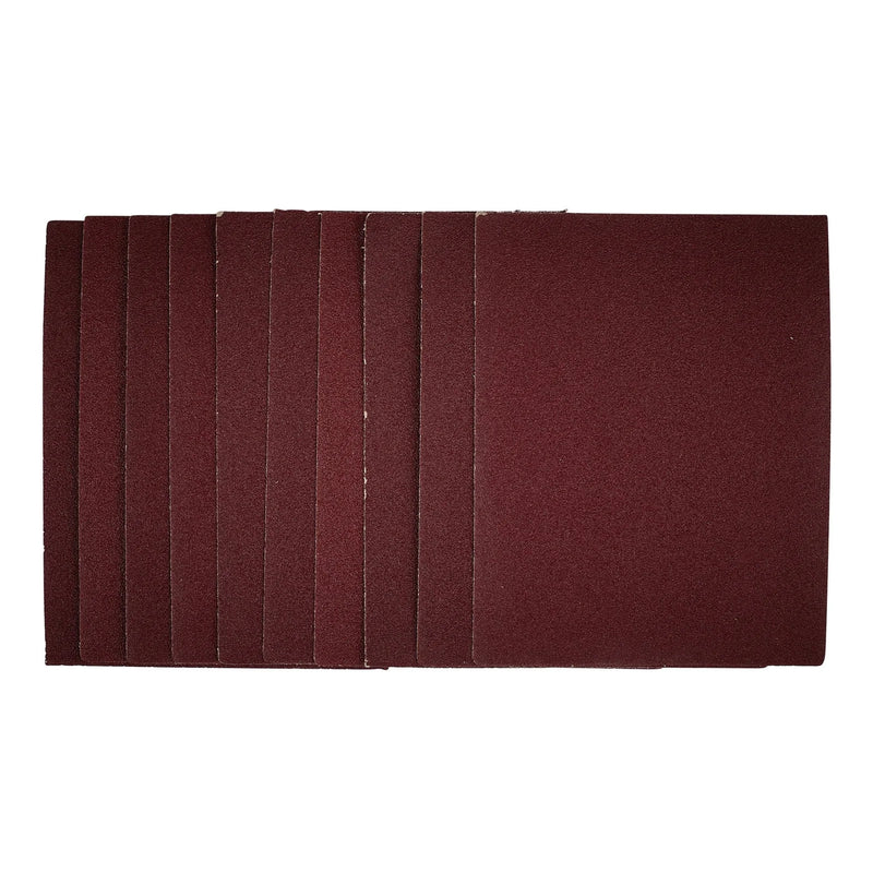 Draper Sanding Sheets 1/4 115x150mm 80 Grit Pack of 10