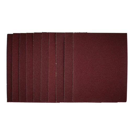 Draper Sanding Sheets 1/4 115x150mm 80 Grit Pack of 10