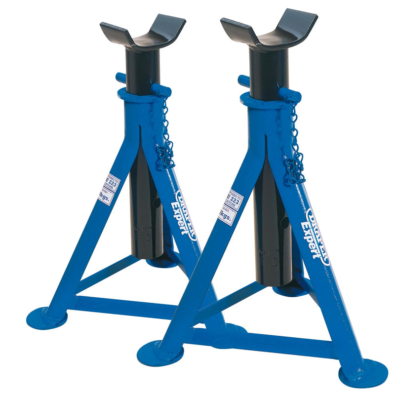 Draper Expert Axle Stands, Heavy Duty Carbon Steel, Pair