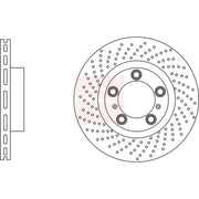 Apec 2 x Perforated/Vented Front Brake Discs DSK3210