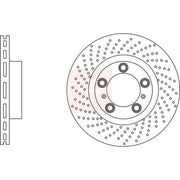 Apec 2 x Perforated/Vented Front Brake Discs DSK3210