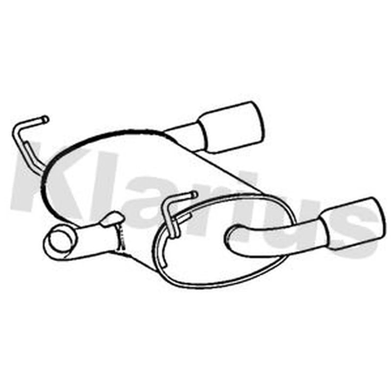 Klarius Box With Tail Pipe Rear FE1195H