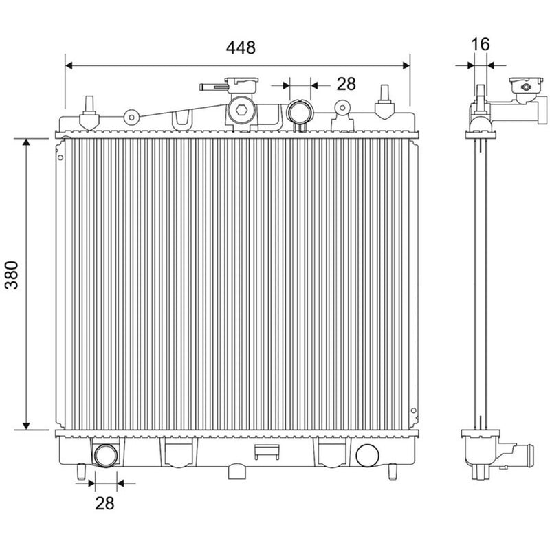 Valeo Engine Radiator 701770