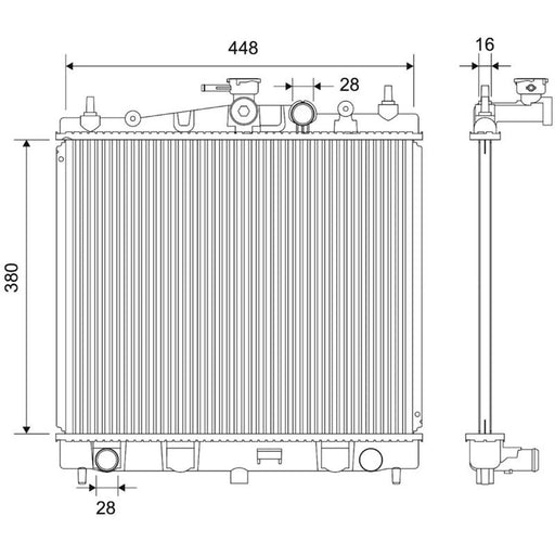 Valeo Engine Radiator 701770