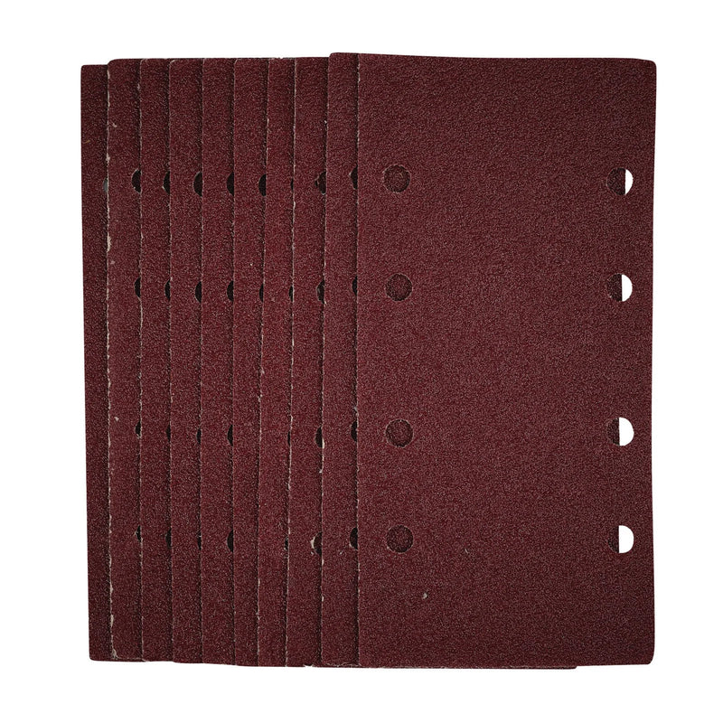 Draper Sanding Sheets 93x190mm 40 Grit Hook and Loop (Pack of 10)