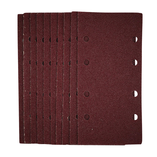 Draper Sanding Sheets 93x190mm 40 Grit Hook and Loop (Pack of 10)