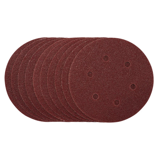 Draper Sanding Discs 150mm Hook & Loop 40 Grit Pack of 10
