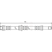 Apec Brake Hydraulic Hose Line Rear HOS3422