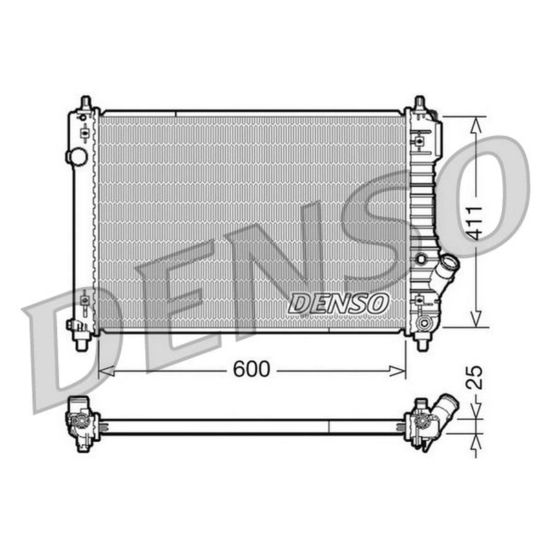 Denso Engine Radiator DRM15004