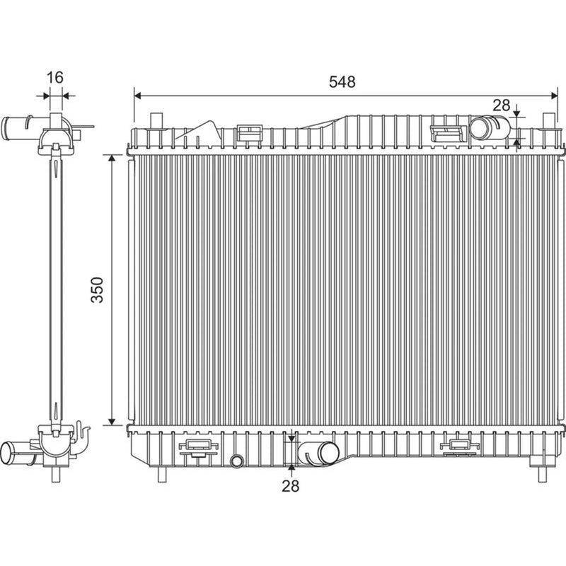 Valeo Engine Radiator 701449