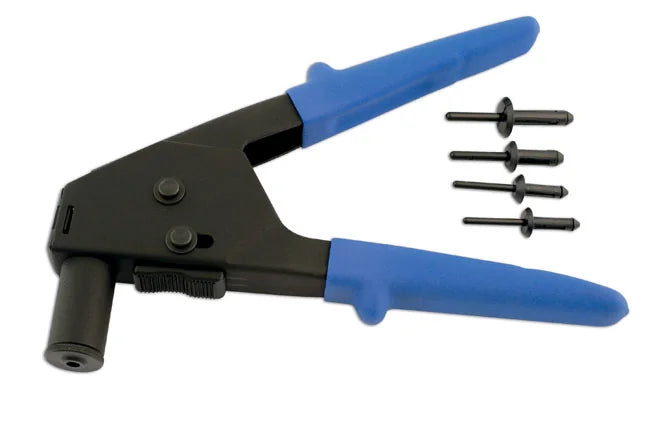 Laser Tools Long Reach Plastic Riveter with 40 Rivets - PL