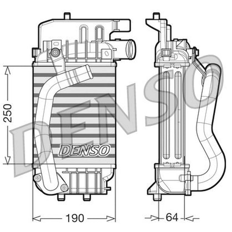 Denso Intercooler (Charge Air Cooler) DIT50004
