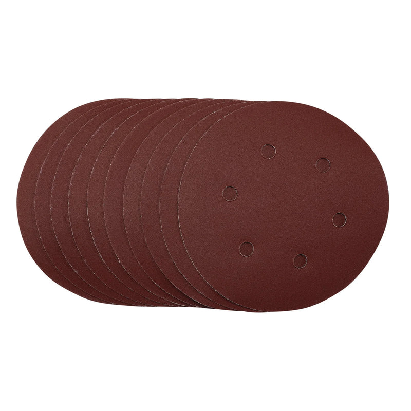 Draper Sanding Discs, Hook & Loop, 240 Grit, Pack of 10