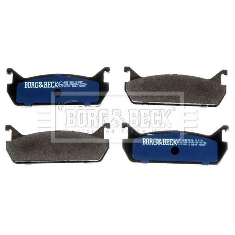 Borg & Beck 4 x Rear Brake Pad Set BBP1828
