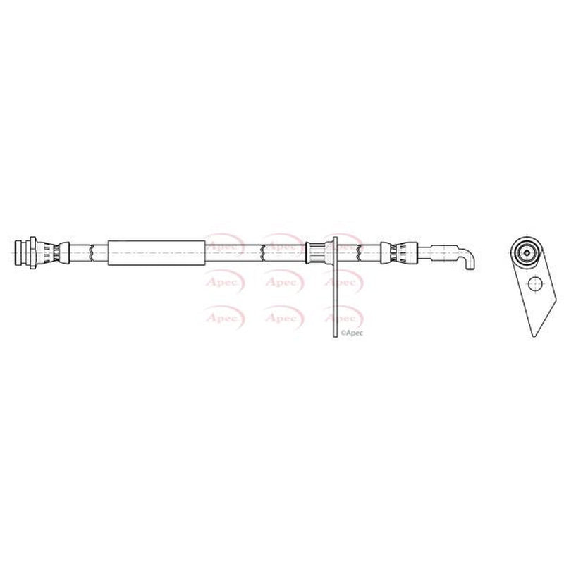 Apec Brake Hydraulic Hose Line Front Left HOS4473