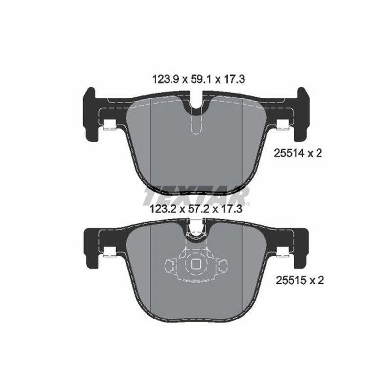 Textar Rear Brake Pad Set 2551401