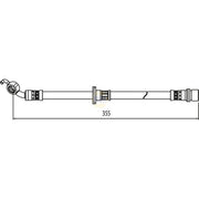 NAPA Brake Hydraulic Hose Line Rear Right NBH1418