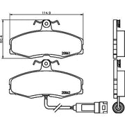 Mintex Front Brake Pad Set MDB1211