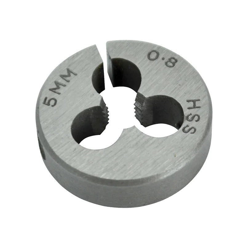 Faithfull HSS Straight Flute Split Die M5 x 0.8,, 13/16in OD - FAIHSSDM5