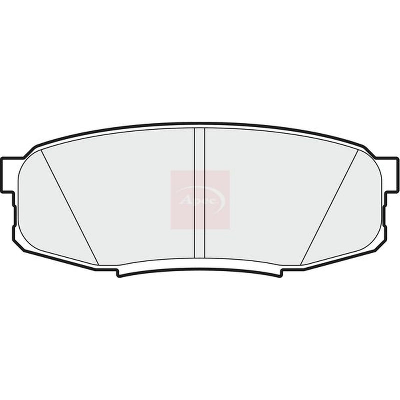 Apec Rear Brake Pad Set PAD1762