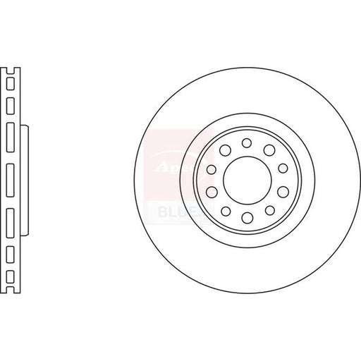 Apec 2 x Front Brake Discs SDK6465