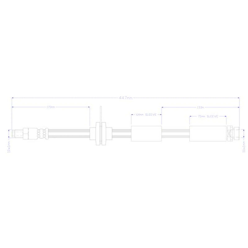 Juratek Brake Hydraulic Hose Line Rear JBH1451