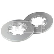 Borg & Beck 2 x Solid Rear Brake Discs BBD5386