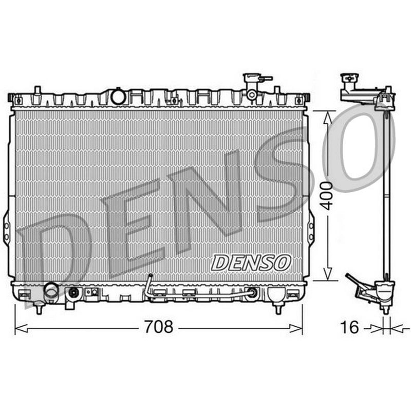 Denso Engine Radiator DRM41002