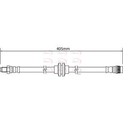 Apec Brake Hydraulic Hose Line Front HOS4182