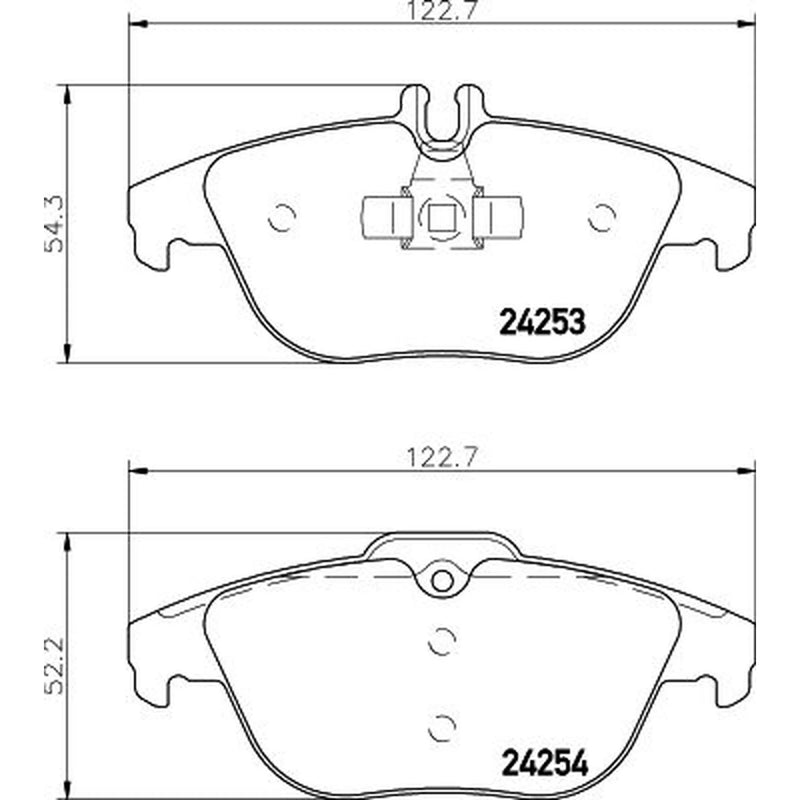 DON Rear Brake Pad Set PCP1021