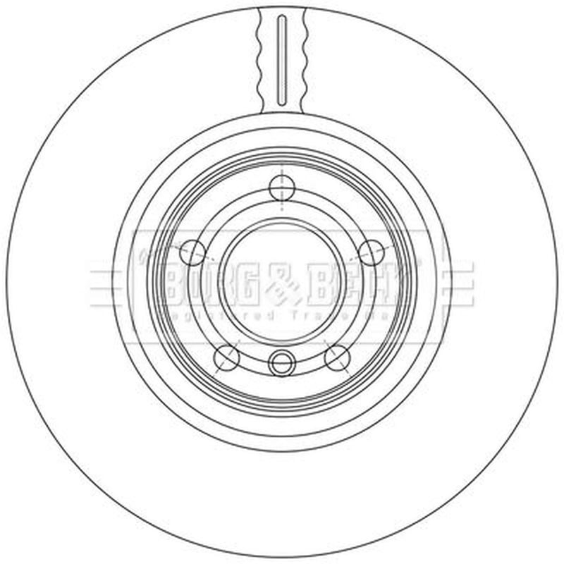 Borg & Beck 2 x Vented Rear Brake Discs BBD6172S