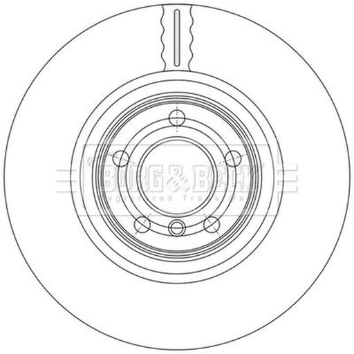 Borg & Beck 2 x Vented Rear Brake Discs BBD6172S