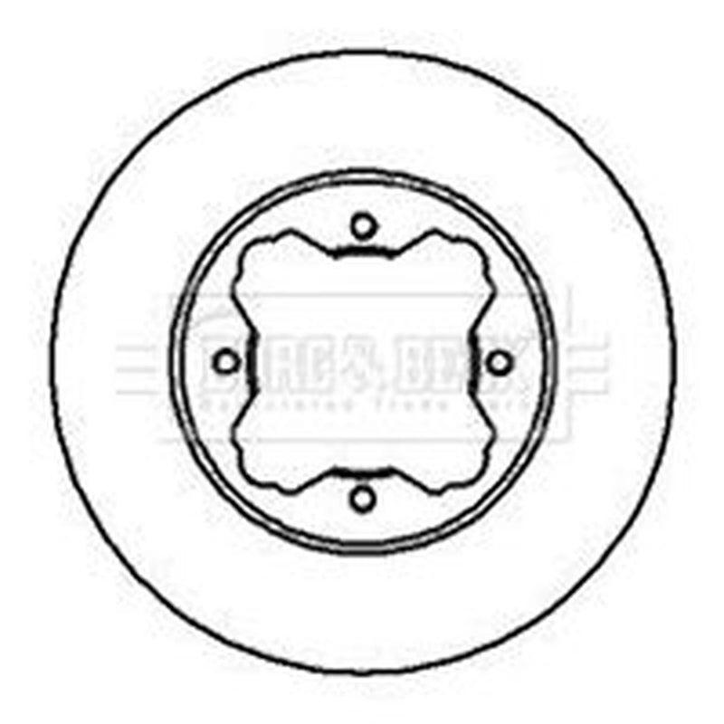 Borg & Beck 2 x Vented Front Brake Discs BBD4986