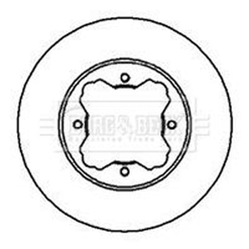 Borg & Beck 2 x Vented Front Brake Discs BBD4986