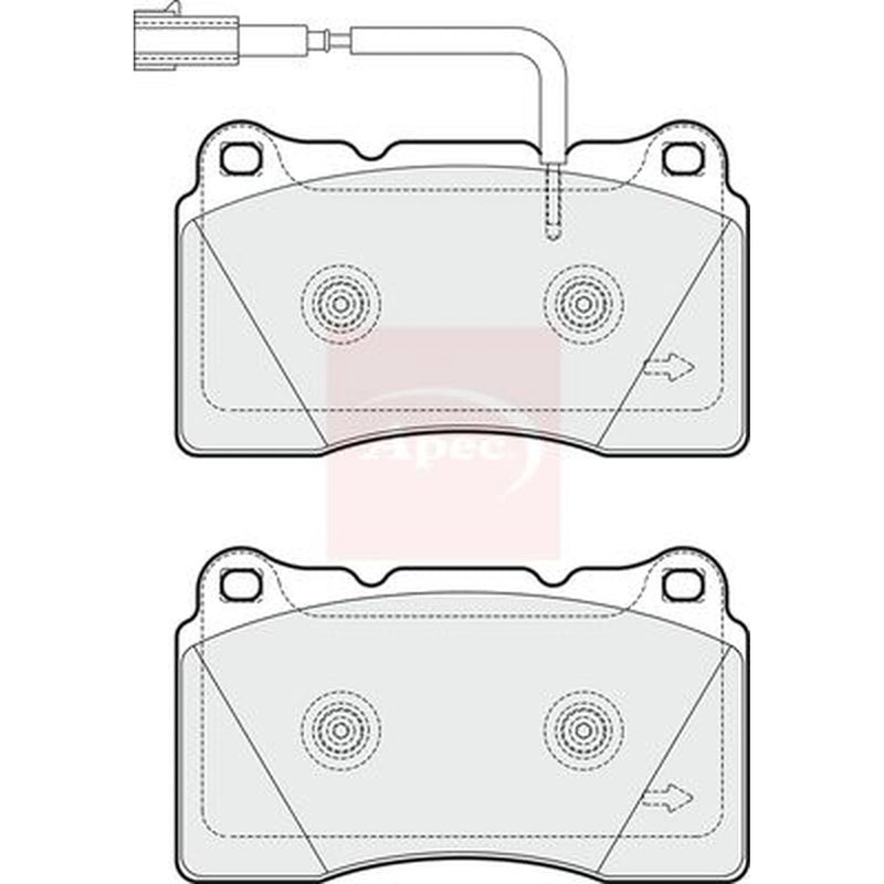 Apec Front Brake Pad Set PAD1790