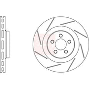 Apec 2 x Slotted/Internally Vented Front Brake Discs DSK2633