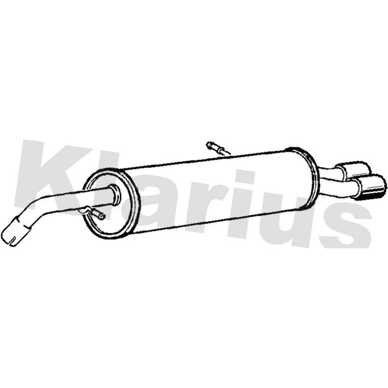 Klarius Box With Tail Pipe Rear PG795D