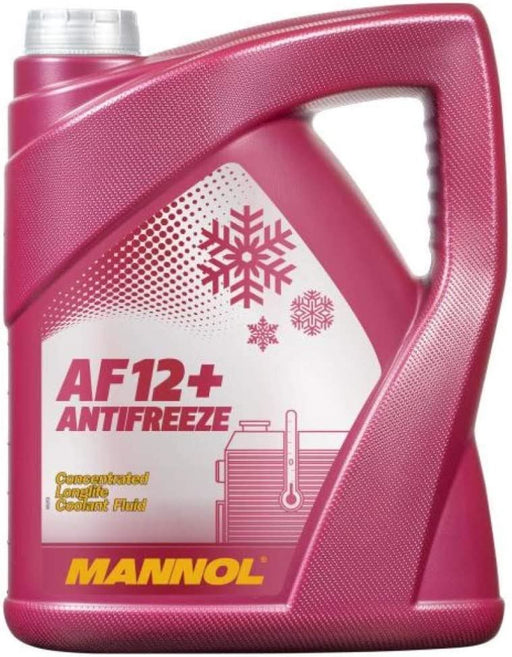 Mannol AF12+ LONGLIFE Red AntiFreeze 5L Summer - Winter Coolant Concentrate 5 L