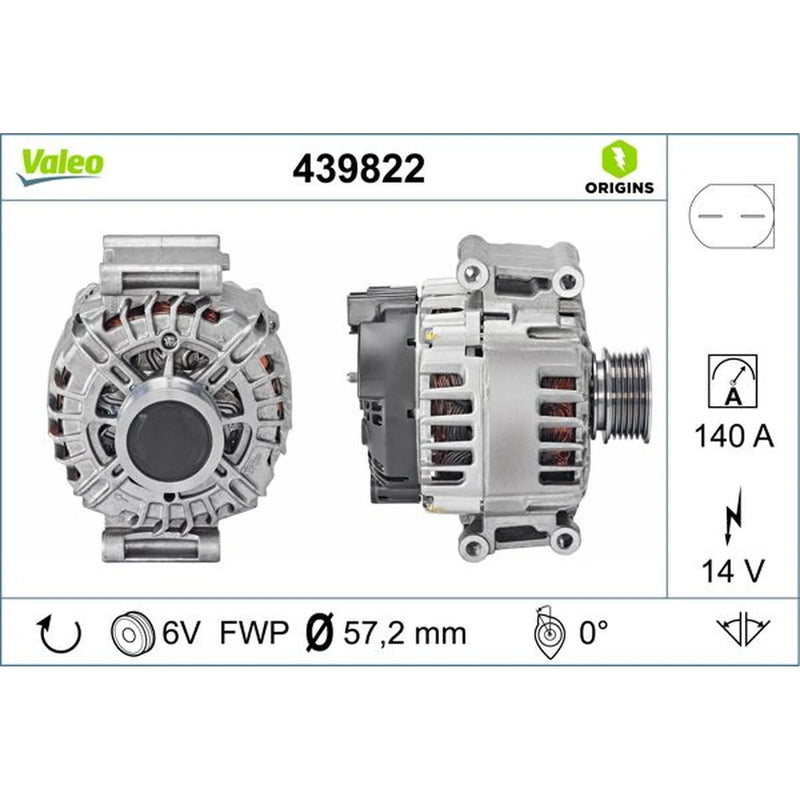 Valeo Car Alternator 12V 439822