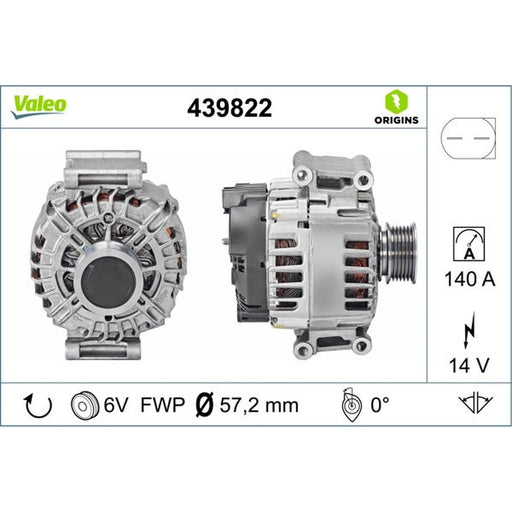 Valeo Car Alternator 12V 439822