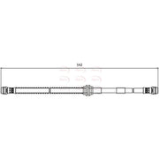 Apec Brake Hydraulic Hose Line Front HOS3897