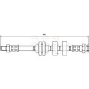 Apec Brake Hydraulic Hose Line Front HOS3558